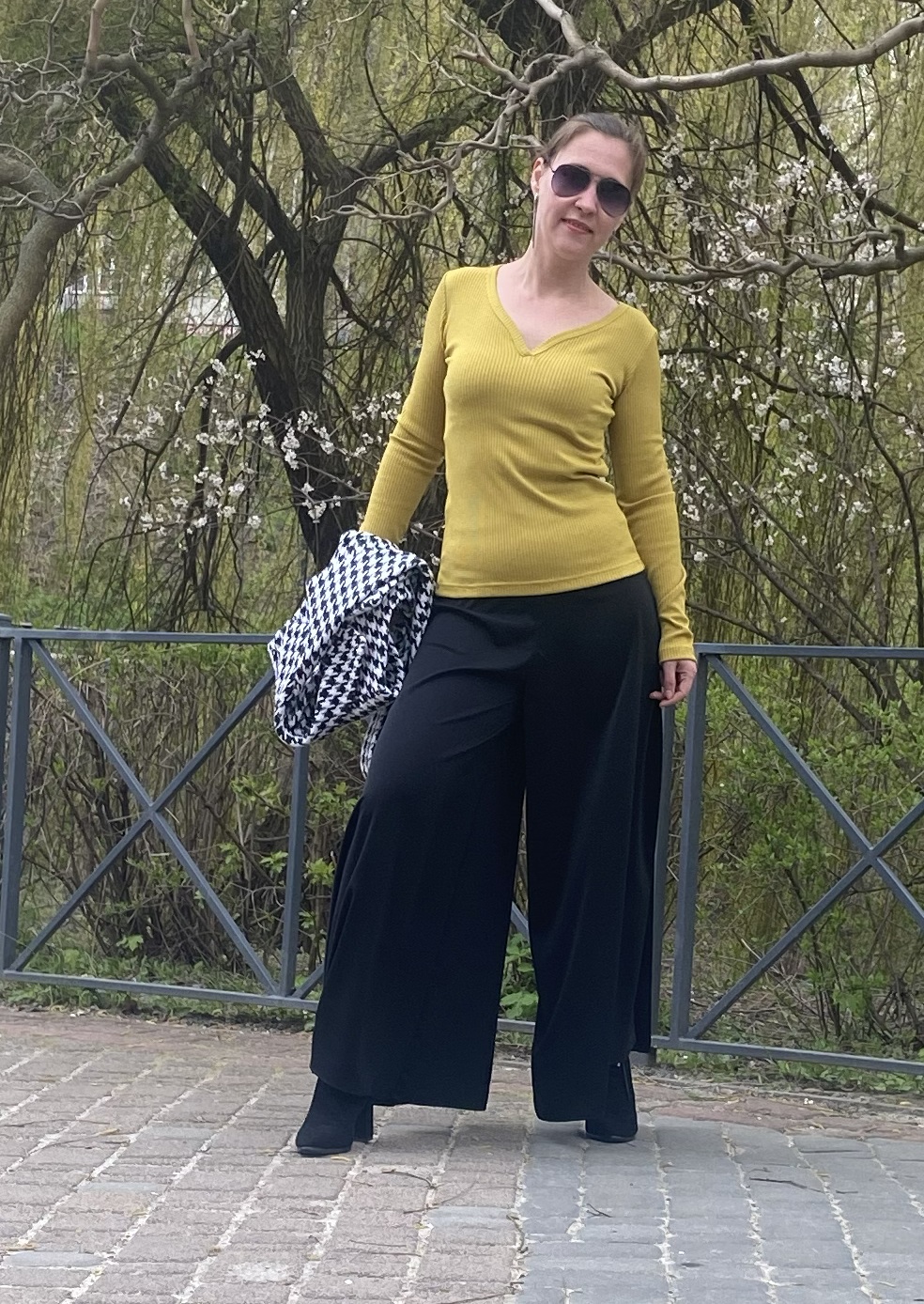 Жіноча спідниця-брюки весна-літо чорна - Зображення 5